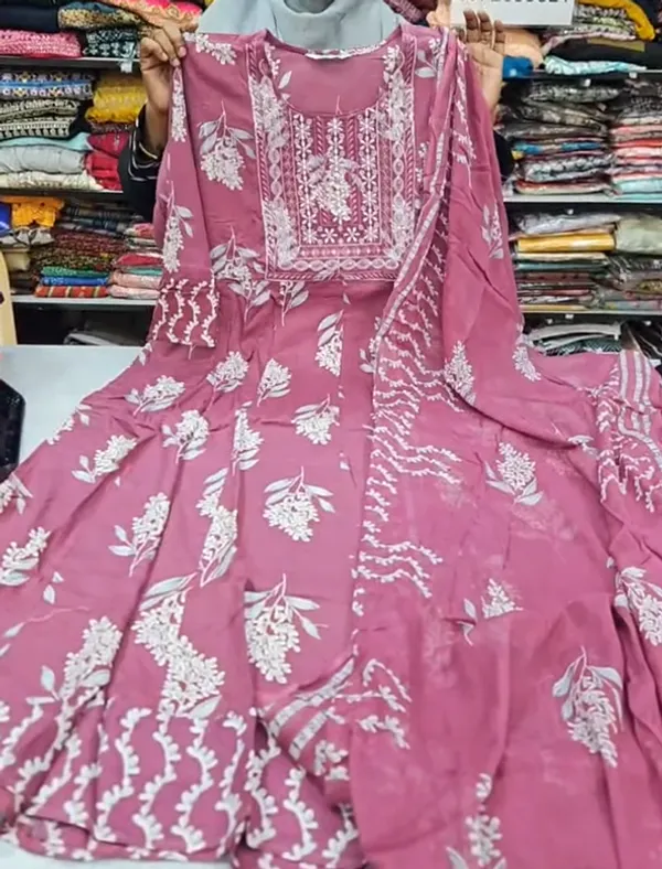 Anarkali Kurti with Dupatta Set | KS1164